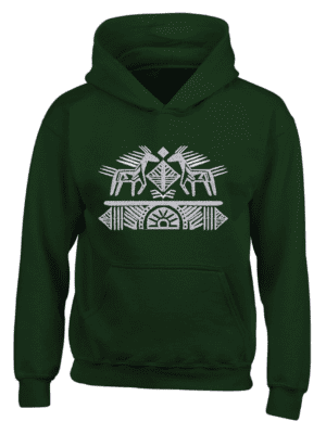 Horses Hoodie - Ukrainian Soul Cotton Fleece Hoodie