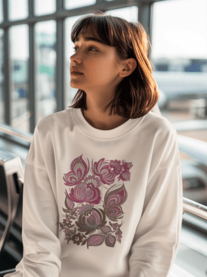 Petrykivka - Cotton Fleece Sweatshirt