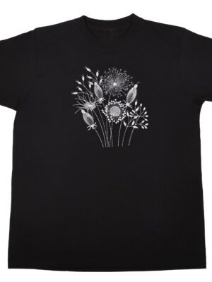 Graphic Flowers Cotton T-Shirt