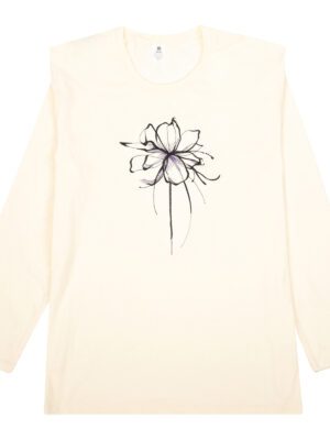 Ink Flower - Cotton Long-Sleeve Shirt