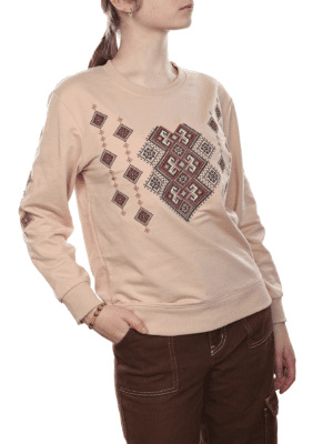 Charm - Embroidered Cotton Fleece Sweatshirt
