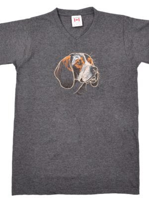 Dog Portrait - Cotton T-Shirt With Dog Face