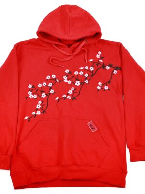 Cherry Blossoms - Cotton Embroidered Hoodie