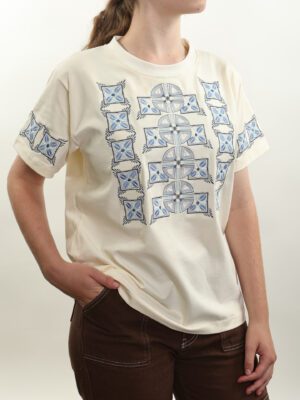 Runes - Cotton Embroidered T-shirt