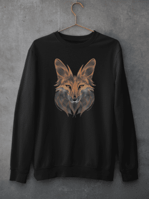 Midnight Fox - Cotton Sweatshirt