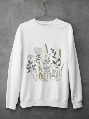 Field Flowers - Embroidered Cotton Sweatshirt