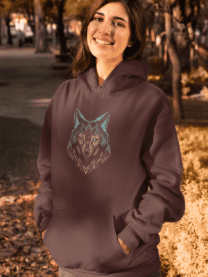 The Wolf - Cotton Embroidered Hoodie