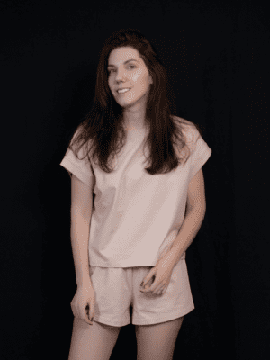 Cotton pajama – t-shirt and shorts